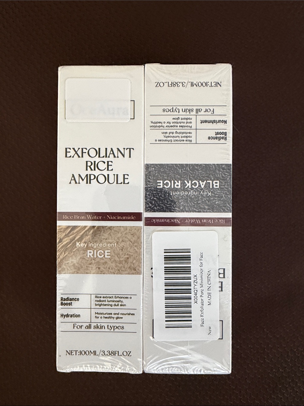 Exfoliant Rice Ampoule Cleanser – White/Brown